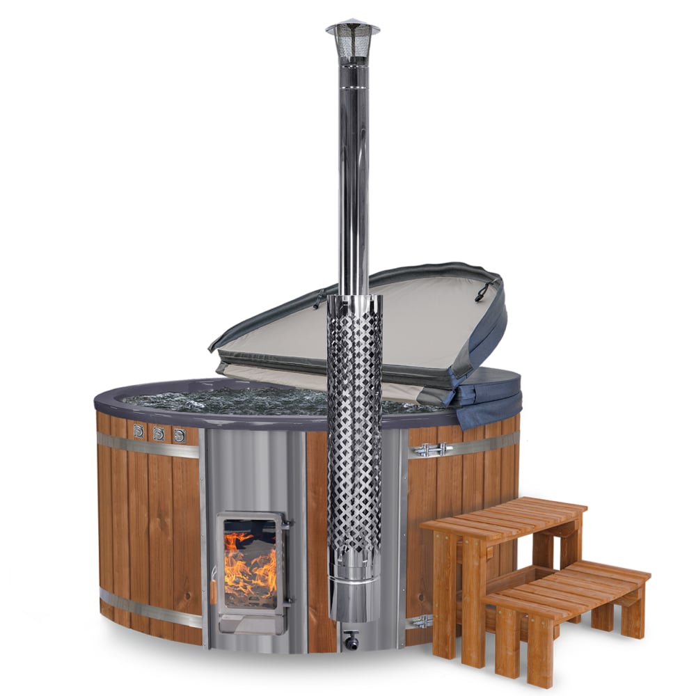 Super Offer Wood Fired Hot Tub with Jets | Quick Delivery | Verta™
