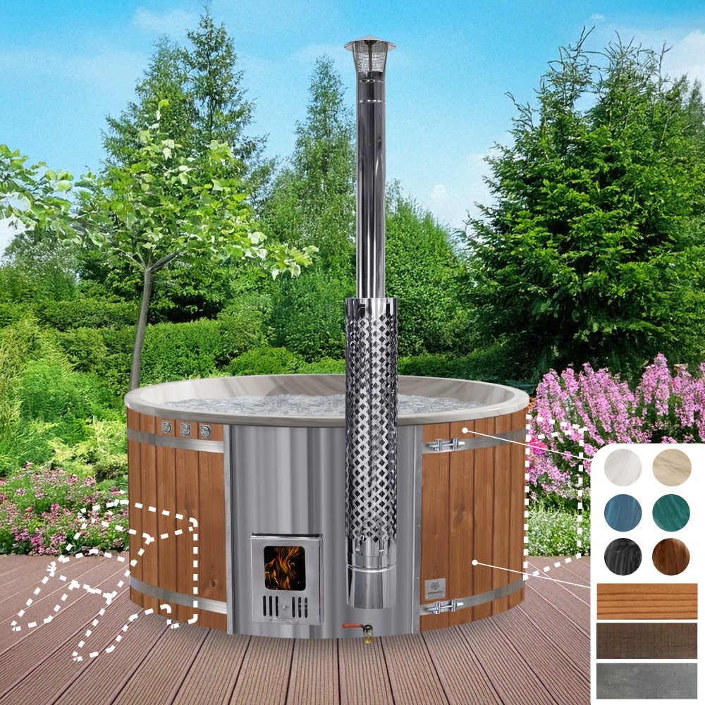 Configure Wood Fired Hot Tub for 4-6  | Integrated Heater