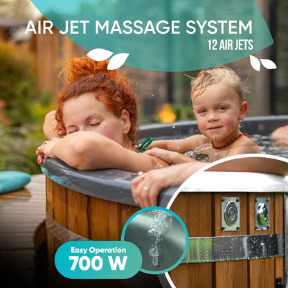 Black Friday Offer Wood Fired Hot Tub with Jets and Sand filter | Quick Delivery | Verta™