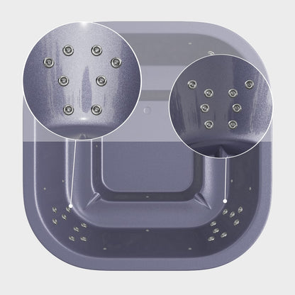 Square Wood Fired Hot Tub for 4-8 | With 28 Hydro Jets | Horizon Heater