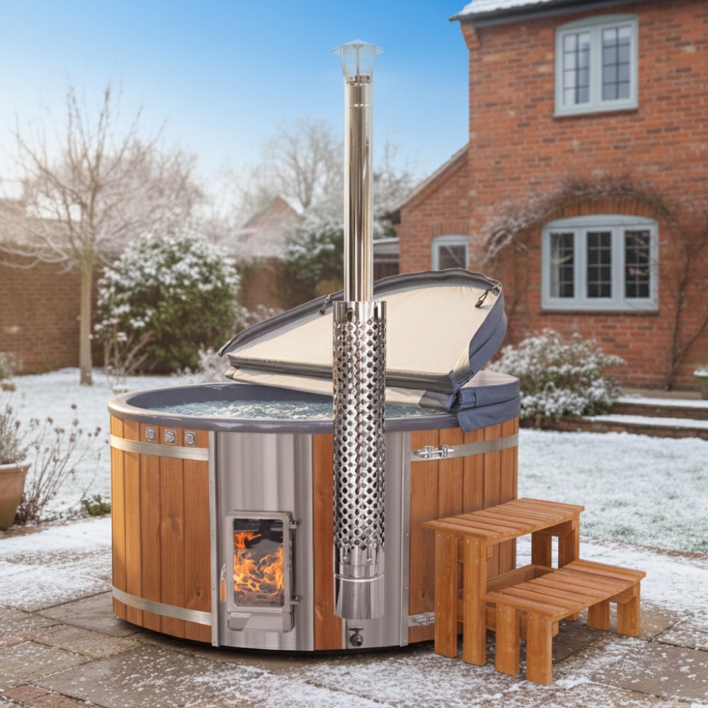 Super Offer Wood Fired Hot Tub with Jets  | Quick Delivery | Verta™