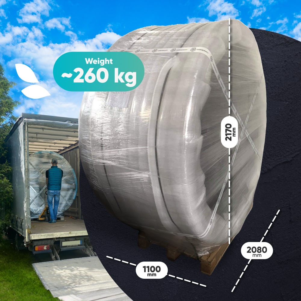 Premium Sandfilter Wood Fired Hot Tub with Jets | External stove | 24 jets | 4–8 seater